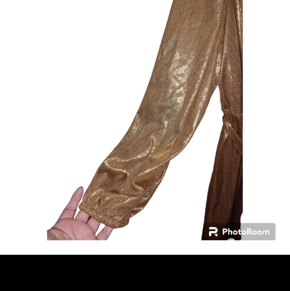 Gold plus size dress - Picture 5 of 5
